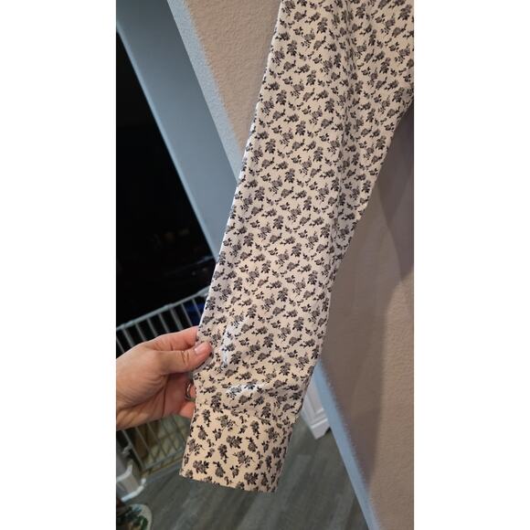 John Varvatos Star U.S.A. Men's XL Black Rose Long Sleeve Button-Front Shirt - Picture 5 of 10